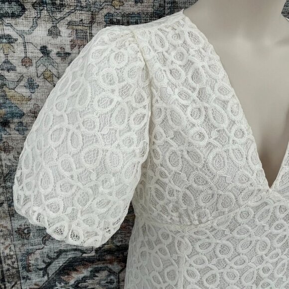 Walter Baker Caroline Dress Size 10 Ivory Lace New With Tag MIni - Picture 3 of 14